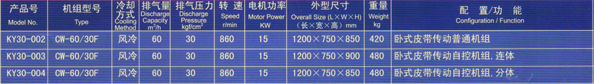 CW-60/30F机组系列 CW-60/30F机组系列